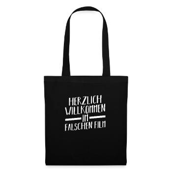 Welcome to the wrong movie - Tote Bag - black - Front