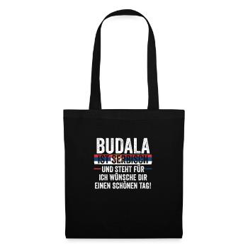Serbe Serbe Serbie - Sac en tissu - noir - Devant