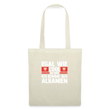 Albaner Albanisch Albanien - Stoffbeutel - Natur - Vorne