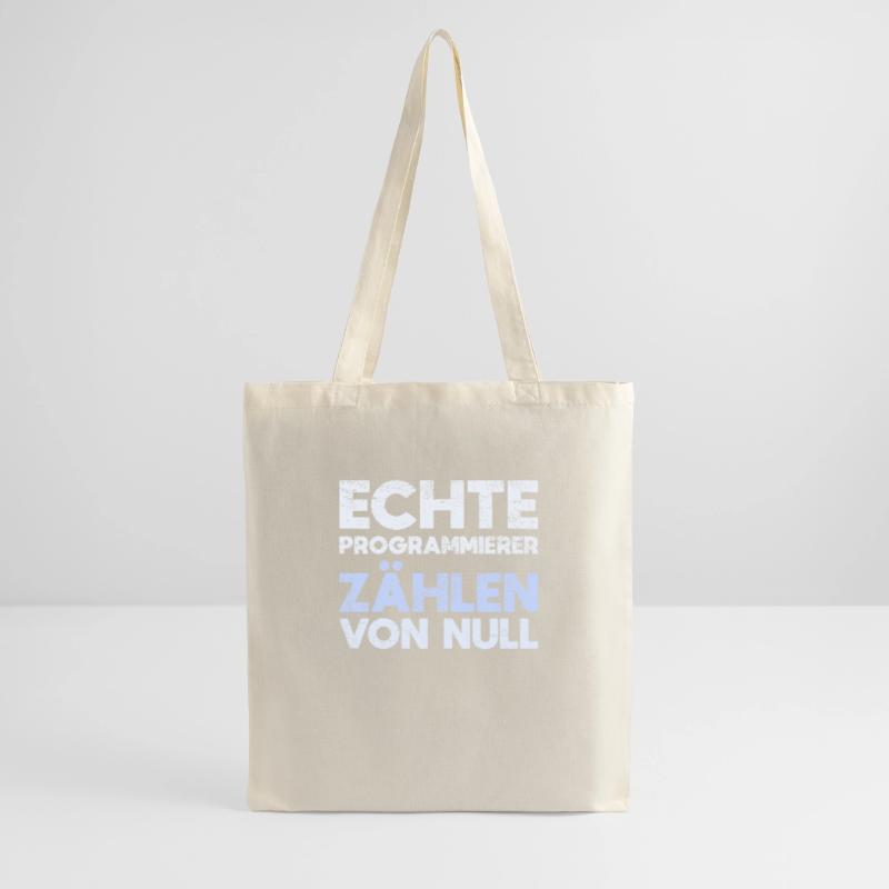Echte Programmierer Zählen Von Null Stoffbeutel