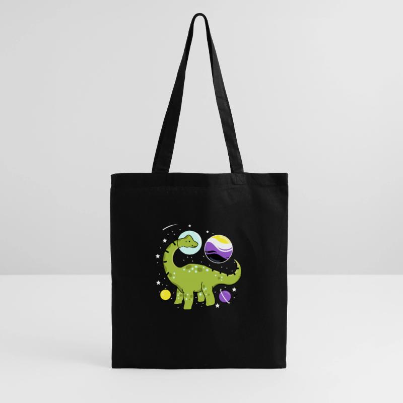 Brachiosaurus Nonbinary Pride Space Nonbinary P Tote Bag
