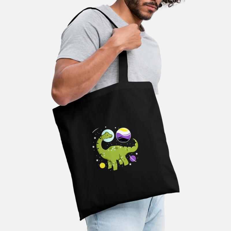 Brachiosaurus Nonbinary Pride Space Nonbinary P Tote Bag