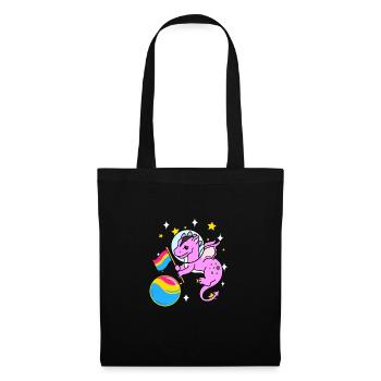 Drache Astronaut Pan Pride - Stoffbeutel - Schwarz - Vorne