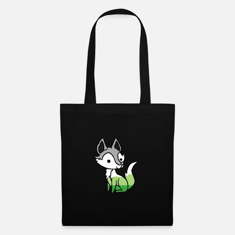 Aromantic Pride Fuchs - Stoffbeutel - Schwarz