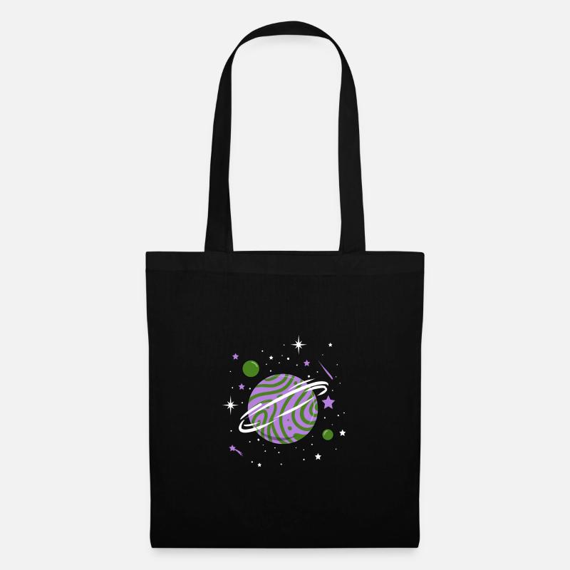 Genderqueer Space Planet Genderqueer Pride - Stoffbeutel - Schwarz