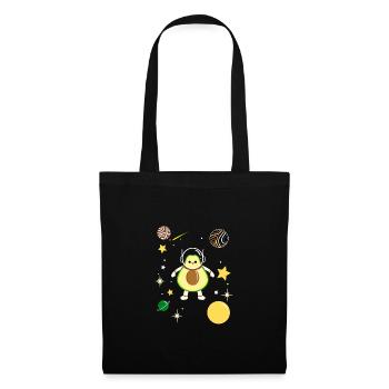 Gay Bear Avocado Im Weltraum Gay Bear Pride - Stoffbeutel - Schwarz - Vorne