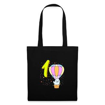 1 Year Old Balloon Seal Birthday - Tote Bag - black - Front