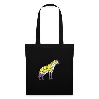 Hyena Non-binary pride Nonbinary Pride - Tote Bag - black - Front