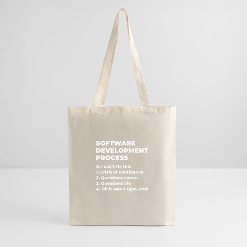 Software Development Process Programmer Coder Nerd Stoffbeutel