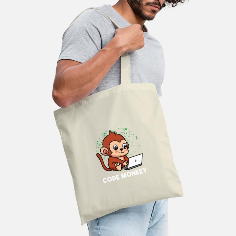 Code Monkey Programming Coder Computer Geek Develo Stoffbeutel