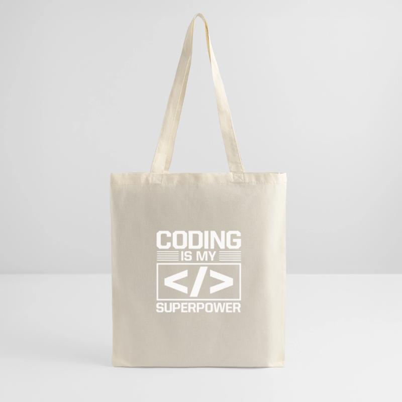 Coding Is My Superpower Programming Coder Computer Stoffbeutel