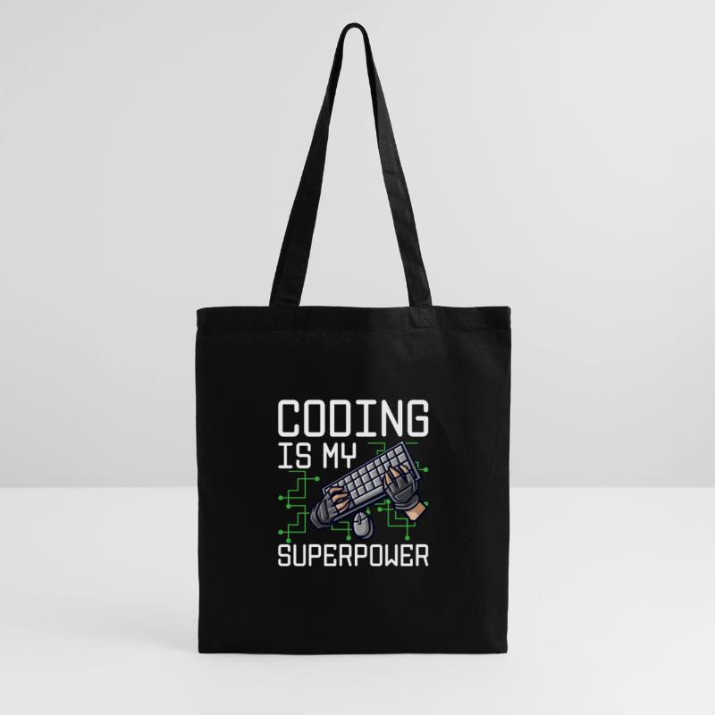 Coding Is My Superpower Programming Coder Computer Stoffbeutel