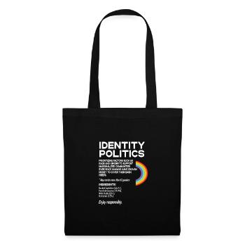 Identity Politics Pride Lgbtq Rainbow Transgender - Stoffbeutel - Schwarz - Vorne
