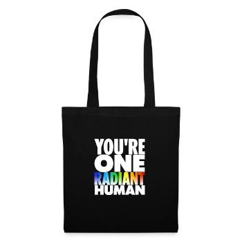 You're One Radiant Human Bisexual Transgender Rain - Stoffbeutel - Schwarz - Vorne