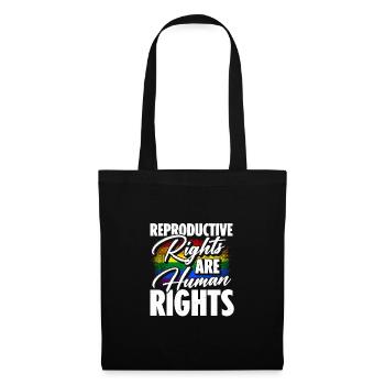 Reproductive Rights Are Human Rights Bisexual Tran - Stoffbeutel - Schwarz - Vorne