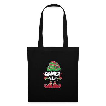 Gamer Elf Graphic Video Game Player Gaming Nerd Ge - Stoffbeutel - Schwarz - Vorne