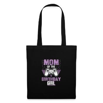 Mom Of The Birthday Girl Video Game Player Gaming - Stoffbeutel - Schwarz - Vorne