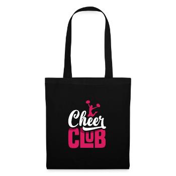 Cheer Club Cheerleading Cheerleader Cheerdance Gym - Stoffbeutel - Schwarz - Vorne