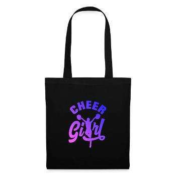 Cheer Girl Cheerleading Cheerleader Cheerdance Gym - Stoffbeutel - Schwarz - Vorne