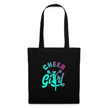 Cheer Girl Cheerleading Cheerleader Cheerdance Gym - Stoffbeutel - Schwarz - Vorne