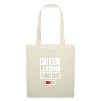 Cheerleading Mode On Gymnast Cheerleader Dancing C - Stoffbeutel - Natur - Vorne