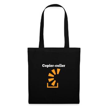 Copier Coller Programmer Software Developer Nerd G - Stoffbeutel - Schwarz - Vorne