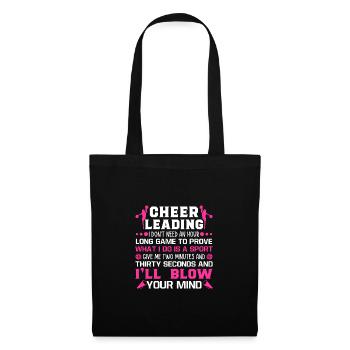 Cheerleading I Don't Need An Hour Cheerleader Gymn - Stoffbeutel - Schwarz - Vorne
