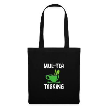 Mul-Tea Tasking Tea Lover Tea Drinker Tea Brewing - Stoffbeutel - Schwarz - Vorne