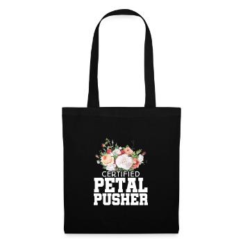 Certified Petal Pusher Gardening Florist Gardener - Stoffbeutel - Schwarz - Vorne