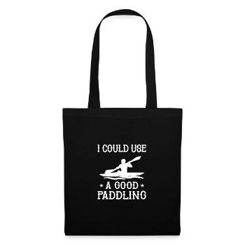 I Could Use A Good Paddling Canoe Rowing Paddling - Stoffbeutel - Schwarz - Vorne