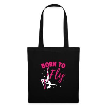 Born To Fly Graphic Acrobatics Acrobat Gymnastics - Stoffbeutel - Schwarz - Vorne