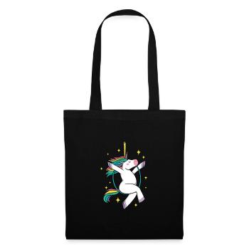 Unicorn Graphic Gymnast Gymnastics Acrobat Acrobat - Stoffbeutel - Schwarz - Vorne