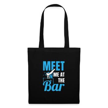 Meet Me At The Bar Gymnast Gymnastics Acrobatics S - Stoffbeutel - Schwarz - Vorne