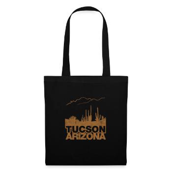 Tucson Arizona AZ City Vintage - Stoffbeutel - Schwarz - Vorne