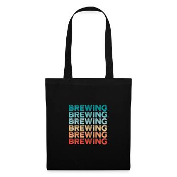 Retro Graphic Homebrewing Winemaking Brewery Craft - Stoffbeutel - Schwarz - Vorne