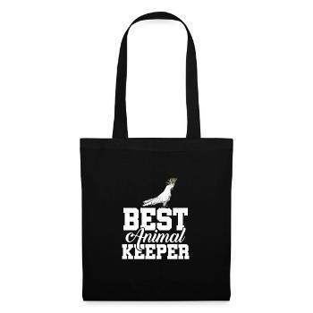 Best Animal Keeper Graphic Animal Lover Zoo Keeper - Stoffbeutel - Schwarz - Vorne