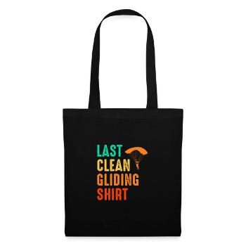 Last Clean Gliding Shirt Paraglider Paragliding Sk - Stoffbeutel - Schwarz - Vorne