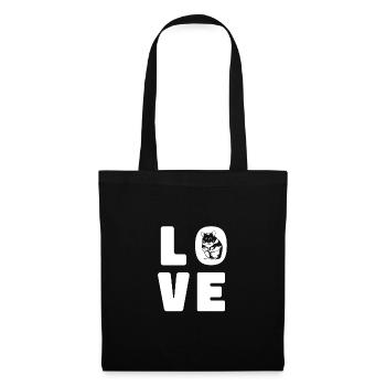 Love Graphic Hamster Pet Owner Animal Lover Rodent - Stoffbeutel - Schwarz - Vorne