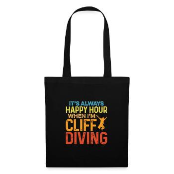 It's Always Happy Hour When I'm Cliff Diving Tombs - Tote Bag - black - Front