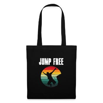 Retro Graphic Cliff Diver Cliff Diving Tombstoning - Tote Bag - black - Front