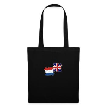 Pays-Bas Drapeau du Royaume-Uni Néerlandais britannique - Sac en tissu - noir - Devant