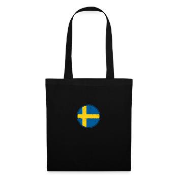 Schweden Schwedische Flagge Stolzer Schwede - Stoffbeutel - Schwarz - Vorne