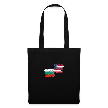 Bulgarie États-Unis Drapeau Américain Bulgare - Sac en tissu - noir - Devant