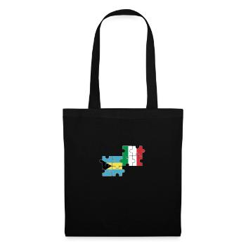 Bahamas Italie Drapeau Bahamaer italien - Sac en tissu - noir - Devant