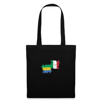 Gabon Italy Vintage Flag Italian Gabonese - Tote Bag - black - Front