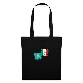 Kazakhstan Italy Vintage Flag Kazakh - Tote Bag - black - Front
