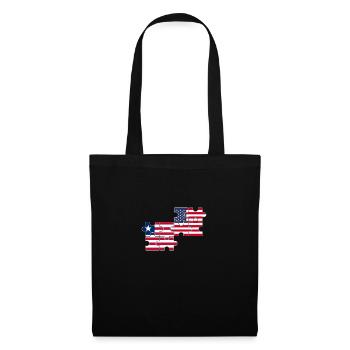 Liberia USA Flag Libériens américains - Sac en tissu - noir - Devant