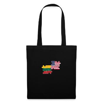Lithuania USA Flag American Lithuanian - Tote Bag - black - Front