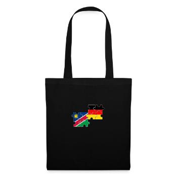 Namibia Deutschland Flagge Deutsch Namibier - Stoffbeutel - Schwarz - Vorne