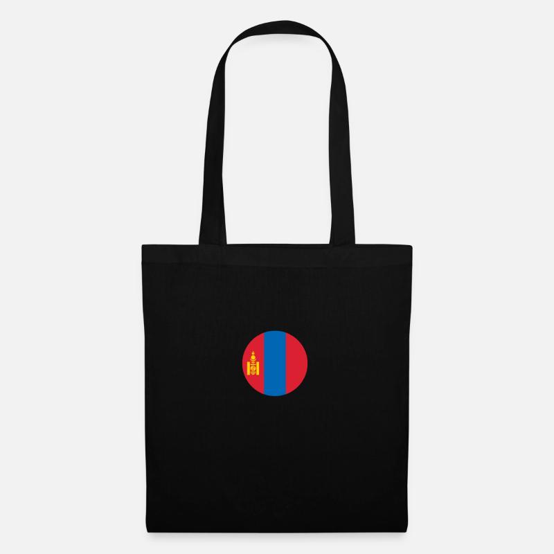 Mongolie Drapeau mongol Mongol - Sac en tissu - noir